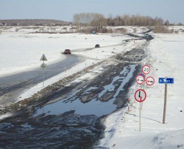 Под Новокузнецком закрыли ледовые переправы