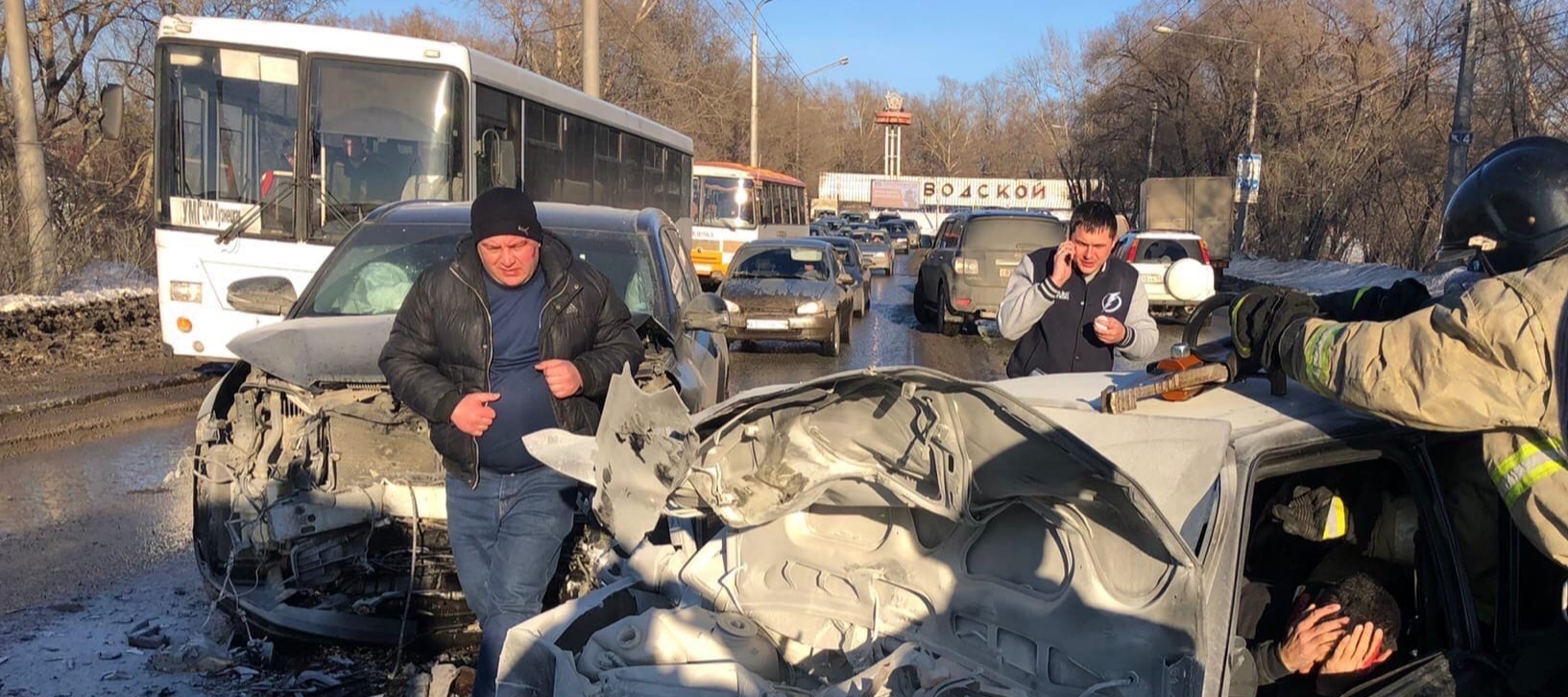 Авария в Новокузнецке вчера